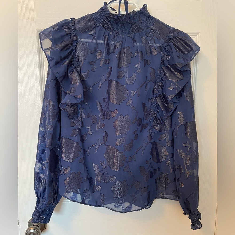 RW&CO Navy blouse